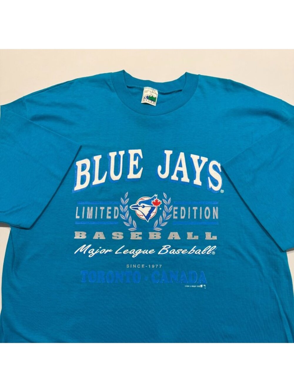 Vintage Toronto Blue Jays MLB T-shirt Single Stitch Size XL Waves NWOT